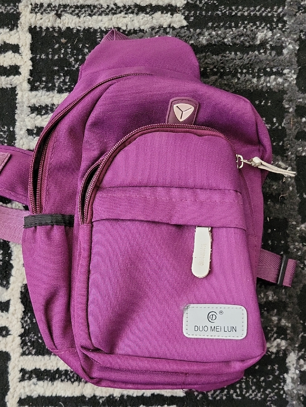 Duo Mei Lun Purple Compact Sling Backpack